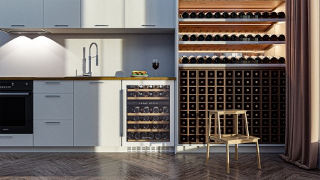 Винный шкаф Meyvel MV46PRO-KWT2 двухзонный под столешницу